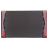 Burgundy Leather with Black Trim Desk Pad, 34 x 20